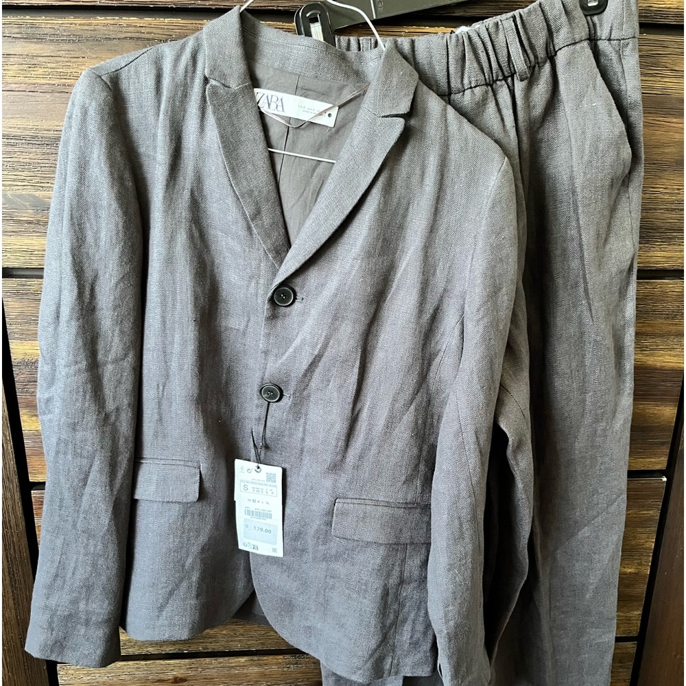 New Zara linen pant suit